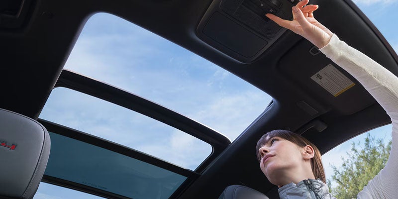 2026 GMC Acadia panoramic sunroof interior